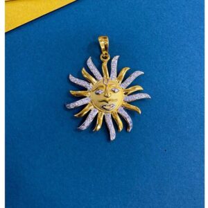 22k(916)Sun Diamond Pendant