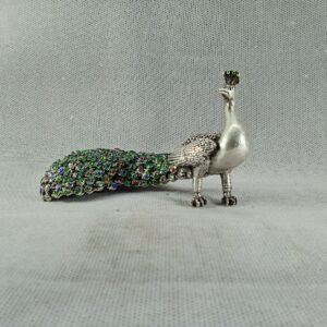 925 Silver Peacock Idol