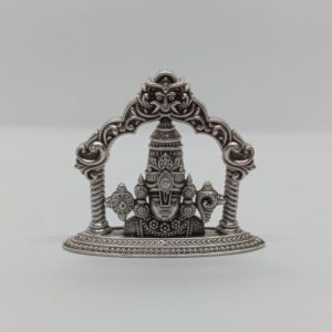 Pure silver idol of tirupati balaji in antique polish