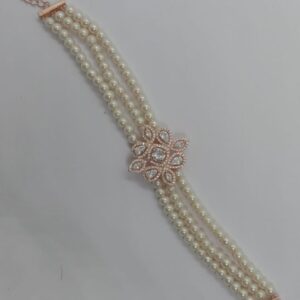 Pure silver bracelet, beautiful pearl design, superior quality