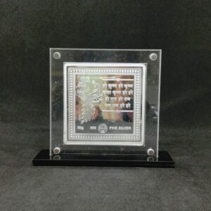 Hallmarked silver designer coin of radha krishna in color printing