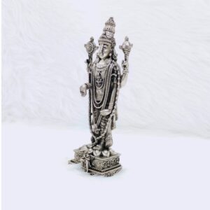 Real silver tirupati balaji idol in high antique finishing by puran