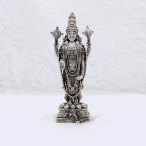 Real silver tirupati balaji idol in high antique finishing by puran