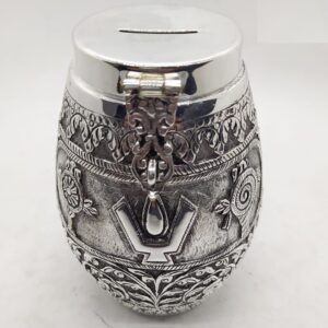 92.5 pure silver designer fancy shape antique money bank po-149-03