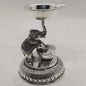 925 pure silver diya In antique work PO-143-24