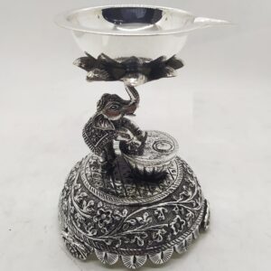 925 Pure Silver Lamp (Panchmukhi Diya Samayi ) PO-143-18