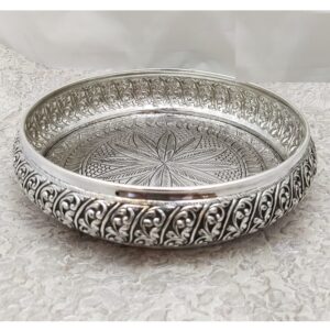 925 Pure Silver Antique Pooja Thali PO-263-36