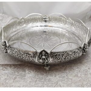 925 Pure Silver Antique Pooja Thali PO-263-31