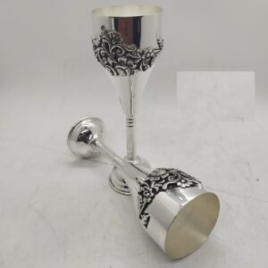 925 Pure Silver wine glass In Stylish Antique PO-159-01