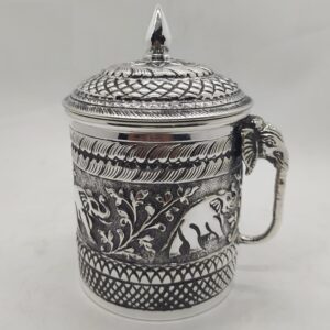 925 pure silver mug in high embossing PO-158-02
