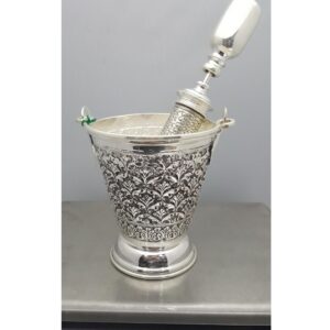 925 pure silver antique balti and pichkari set PO-309/307-04