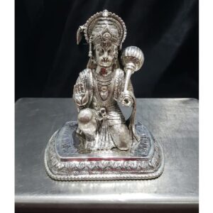 Pure Silver Hanuman Ji Idol In High Antique Finishing PO-174-64