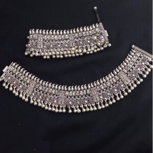 925 Pure Silver Antique Payal Handmade PO-208-28
