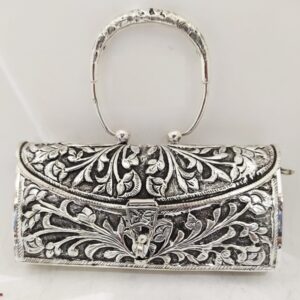 Stylish and 925 Pure Silver Clutch With Handle PO-164-22