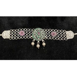 92.5% Pure Silver Compact Temple Choker PO-216-70