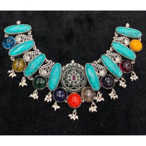 92.5% Pure Silver Compact Temple Choker PO-216-61