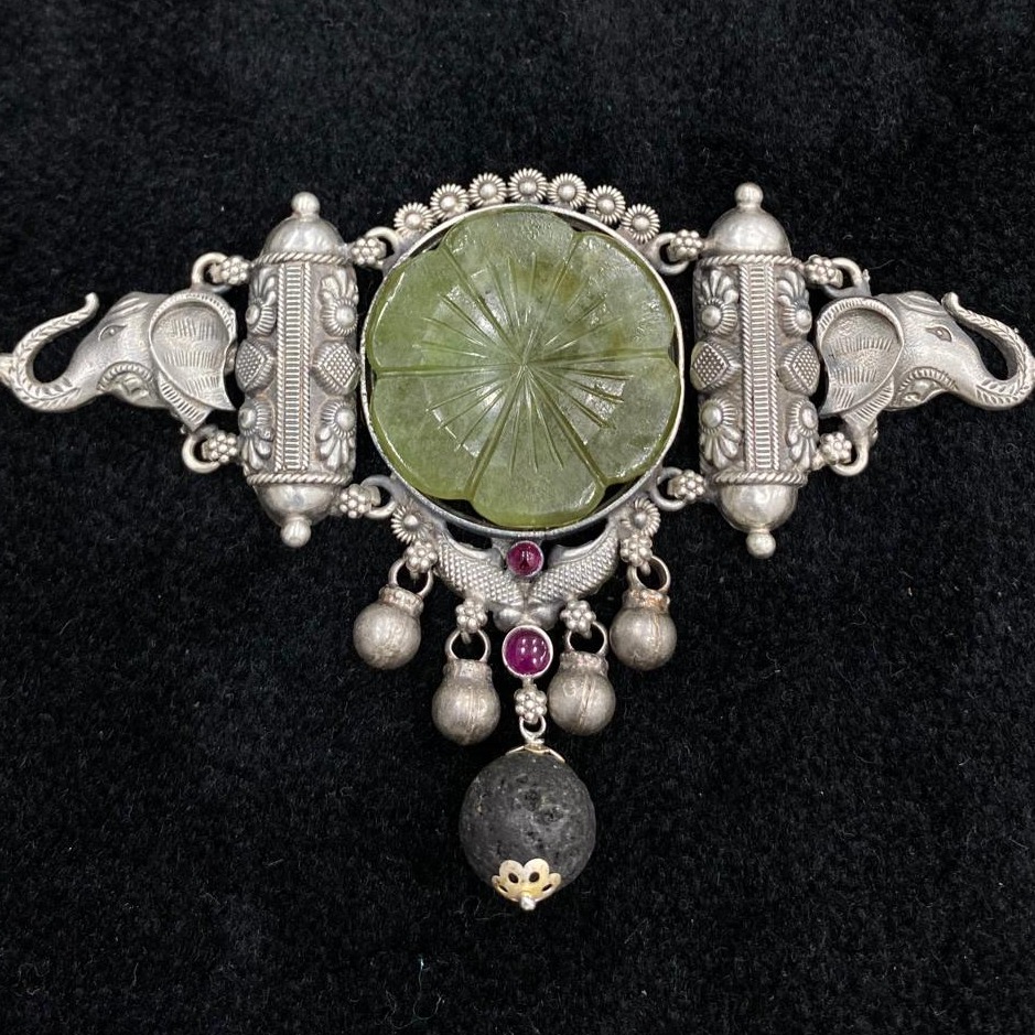 92.5% Pure Silver Compact Temple Choker PO-216-59