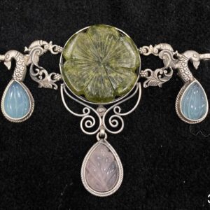 92.5% Pure Silver Compact Temple Choker PO-216-58