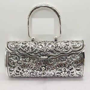 Stylish and 925 Pure Silver Clutch With Handle PO-164-22