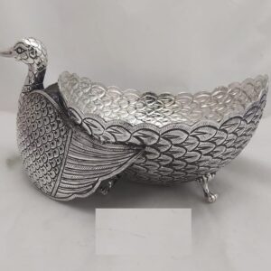 925 Pure Silver Designer Fruit & Flower Basket PO-162-28