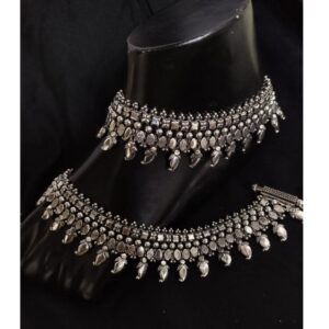 925 Pure Silver Antique Payal Handmade PO-208-22