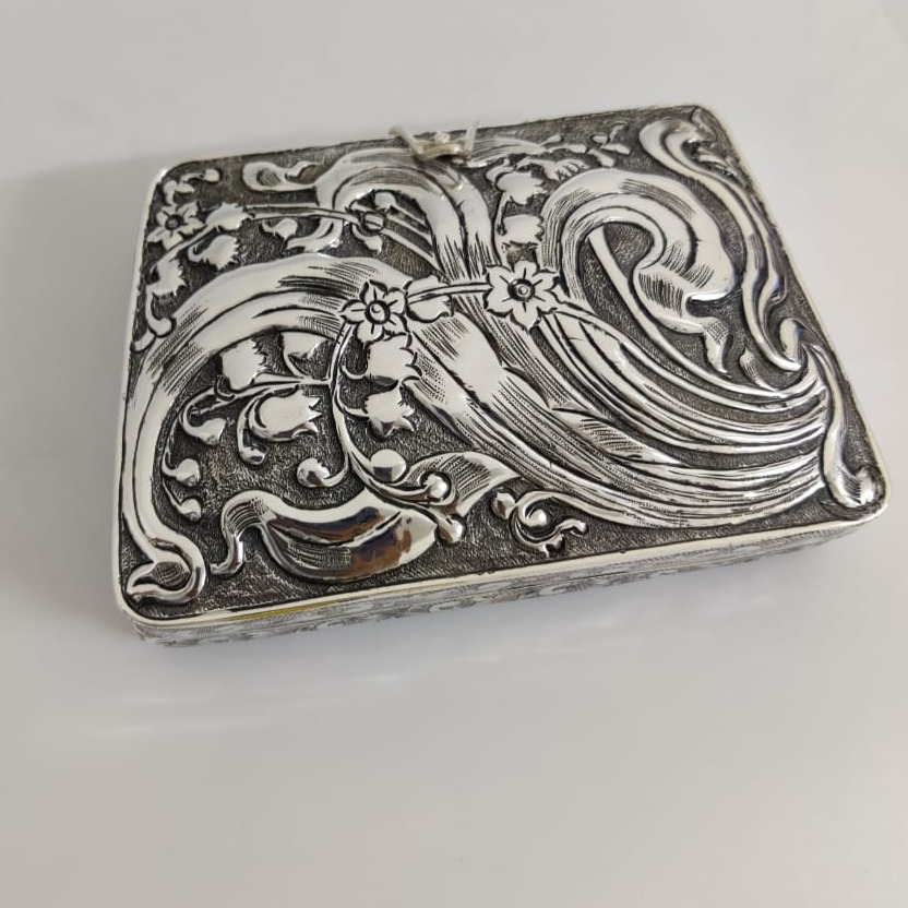 925 Pure Silver Ladies Clutch In Fine Nakashii work PO-164-26