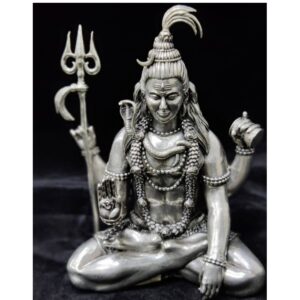 Pure silver shivji idol in high finishing po-138-01