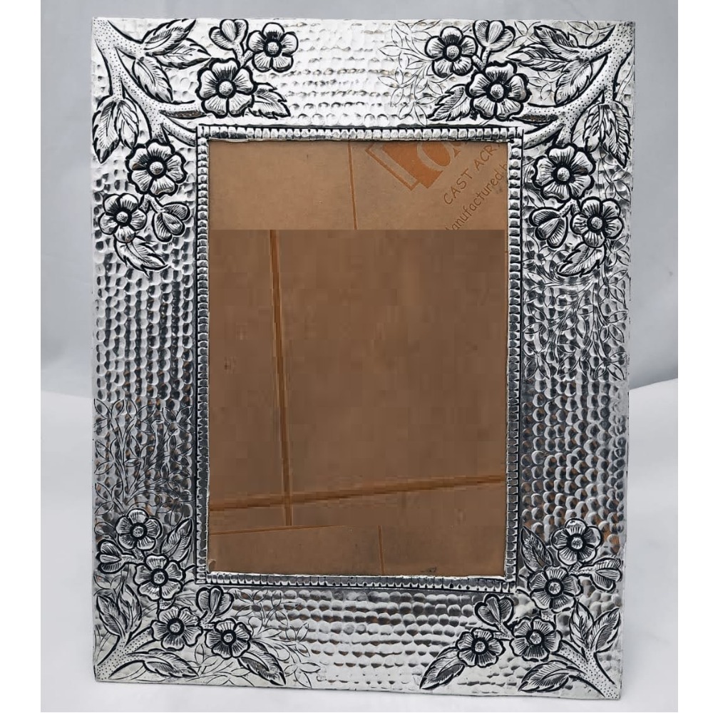 Pure Silver Photo Frame In Antique Nakashii work PO-171-13
