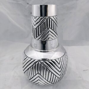 925 pure silver stylish kunja surayi set with glass pO-311-06