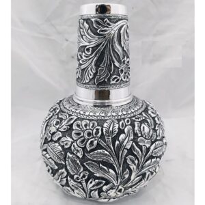 925 pure silver stylish kunja surayi set with glass pO-311-04