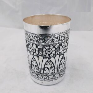 925 pure silver glass in fine antique carvings pO-158-04