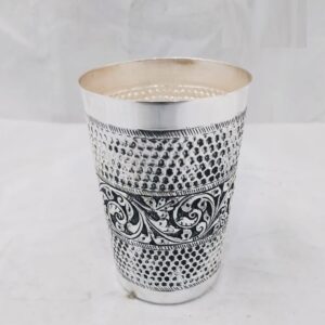 925 pure silver glass in fine antique carvings pO-158-03