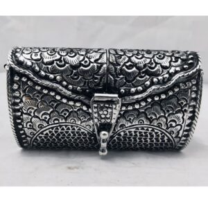 925 pure silver ladies clutch in fine antique nakashii po-164-08