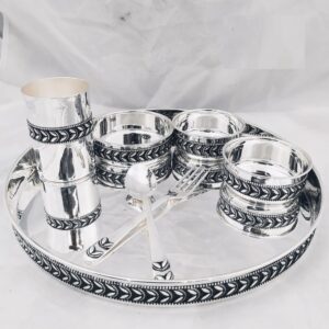 925 pure silver dinner set in stylish antique nakashii pO-153-04