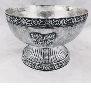 925 pure silver designer fruit basket for tabletop pO-162-06