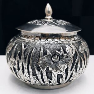 925 pure silver Box (Kachola) in deep carvings pO-147-10