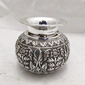 925 Pure Silver Lota Kalash in Fine Nakashii Work PO-165-03