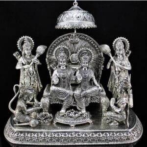 Pure silver ram darbar in High antique finish pO-174-03