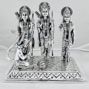 Pure Silver Ram Darbar in Antique Finish PO-174-19