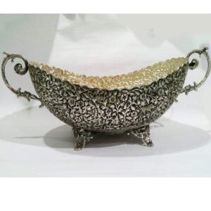 92.5 Pure Silver Fine Nakashii Fruit Bowl For Tabletop PO-162-02
