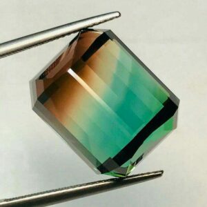 40ct bi-color tourmaline