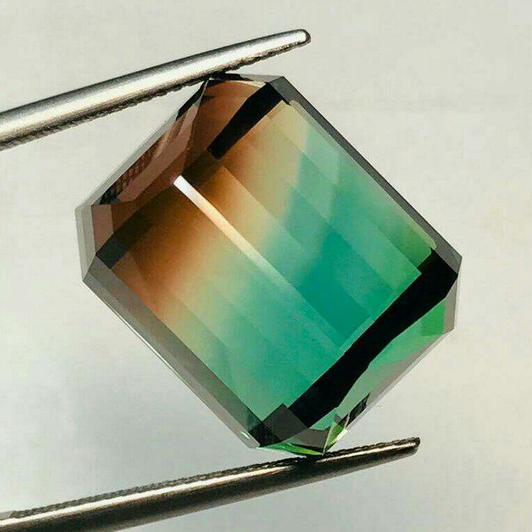 40ct bi-color tourmaline