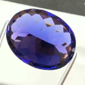 48ct oval blue tanzanite