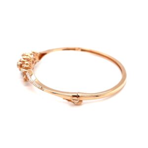 Kusimba diamond bracelet with pressure set in rose gold