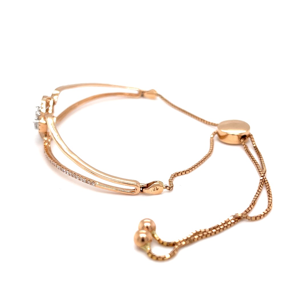 Frumoasa diamond bracelet with flexible adjustable chain - Image 4