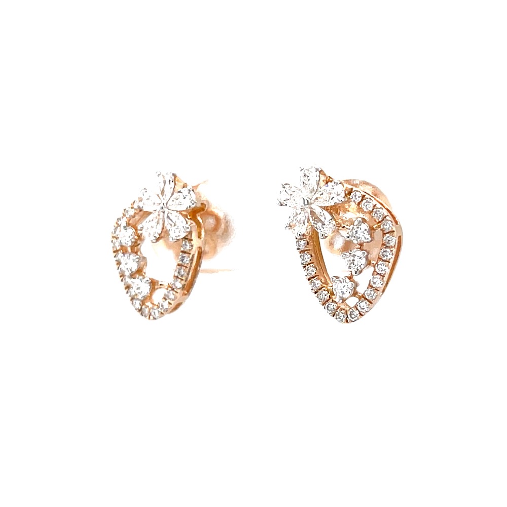 Schick diamond stud with pear flower as motif - Image 3