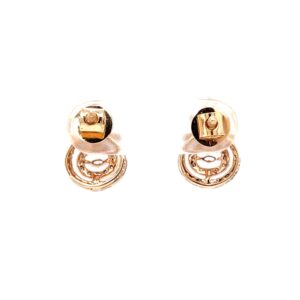 Preciosa stud in marquise pear and round diamond