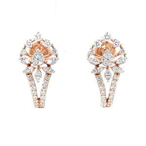 Diamond bali in prong & micro pave set in premium quality diamonds