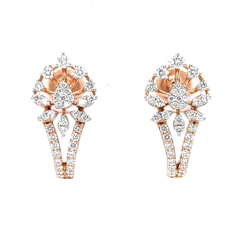 Diamond bali in prong & micro pave set in premium quality diamonds