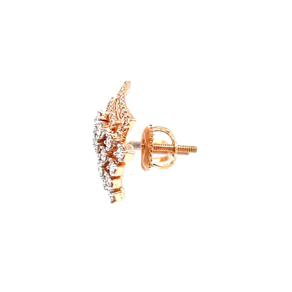 Kite shaped stud in prong setting & micro pave setting - Image 4